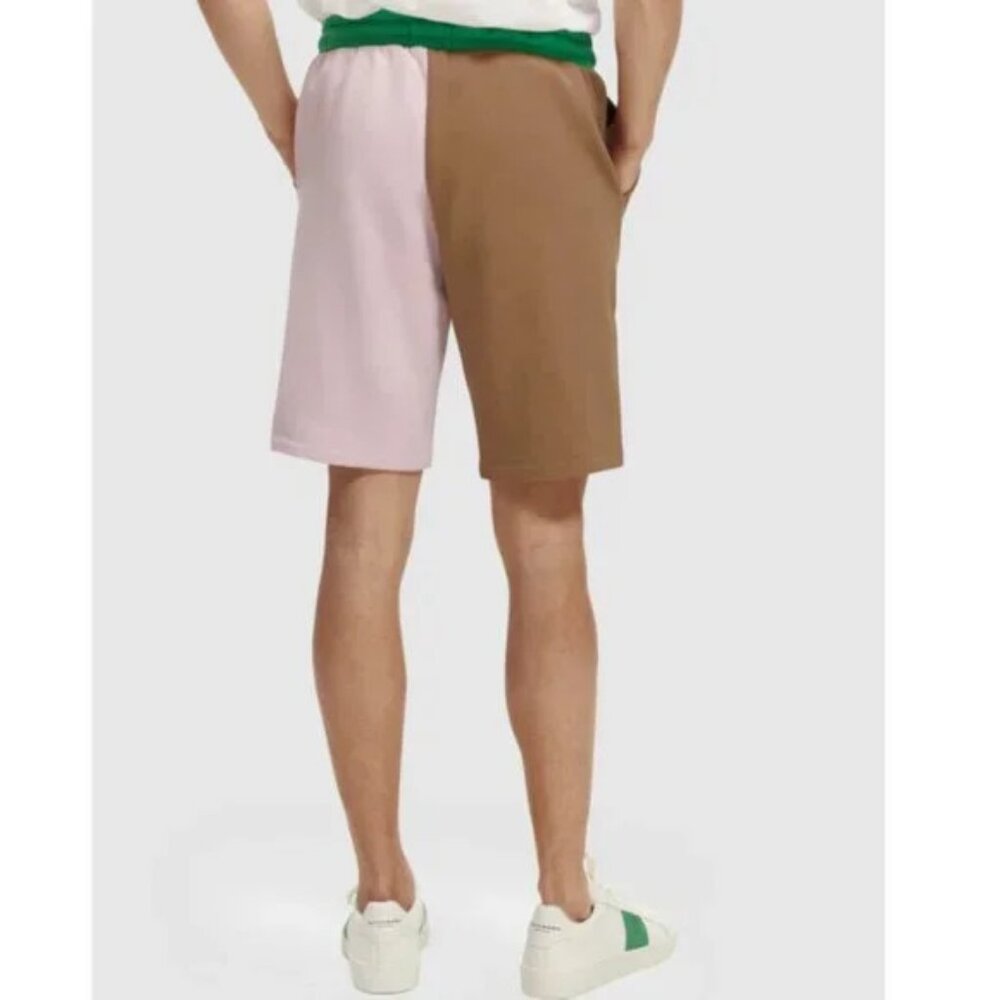 Scotch & Soda Sports Shorts XXL NWT $128 Loungewear Organic Cotton color block
